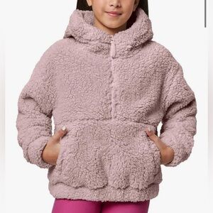 Mondetta Youth Half Zip Pullover Top with Bonded Fleece Lining Size 10/12